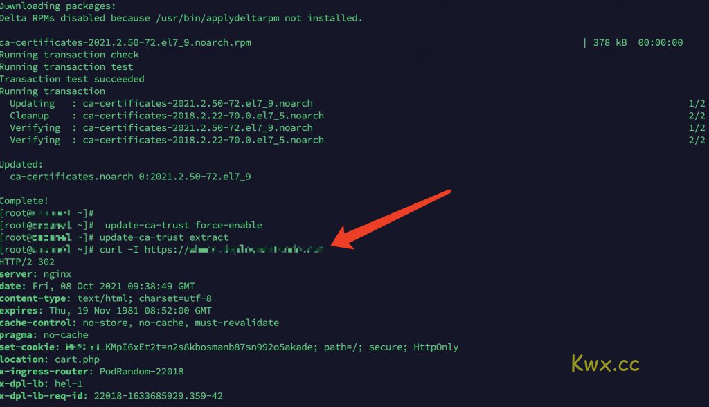 CentOS 7 更新根证书(root certificates) Kwx Blog CentOS 7 更新根证书(root certificates) Kwx Blog